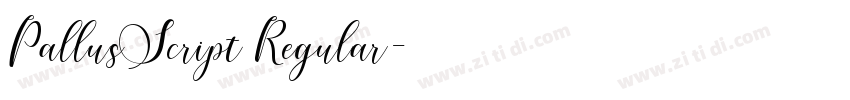 PallusScript Regular字体转换